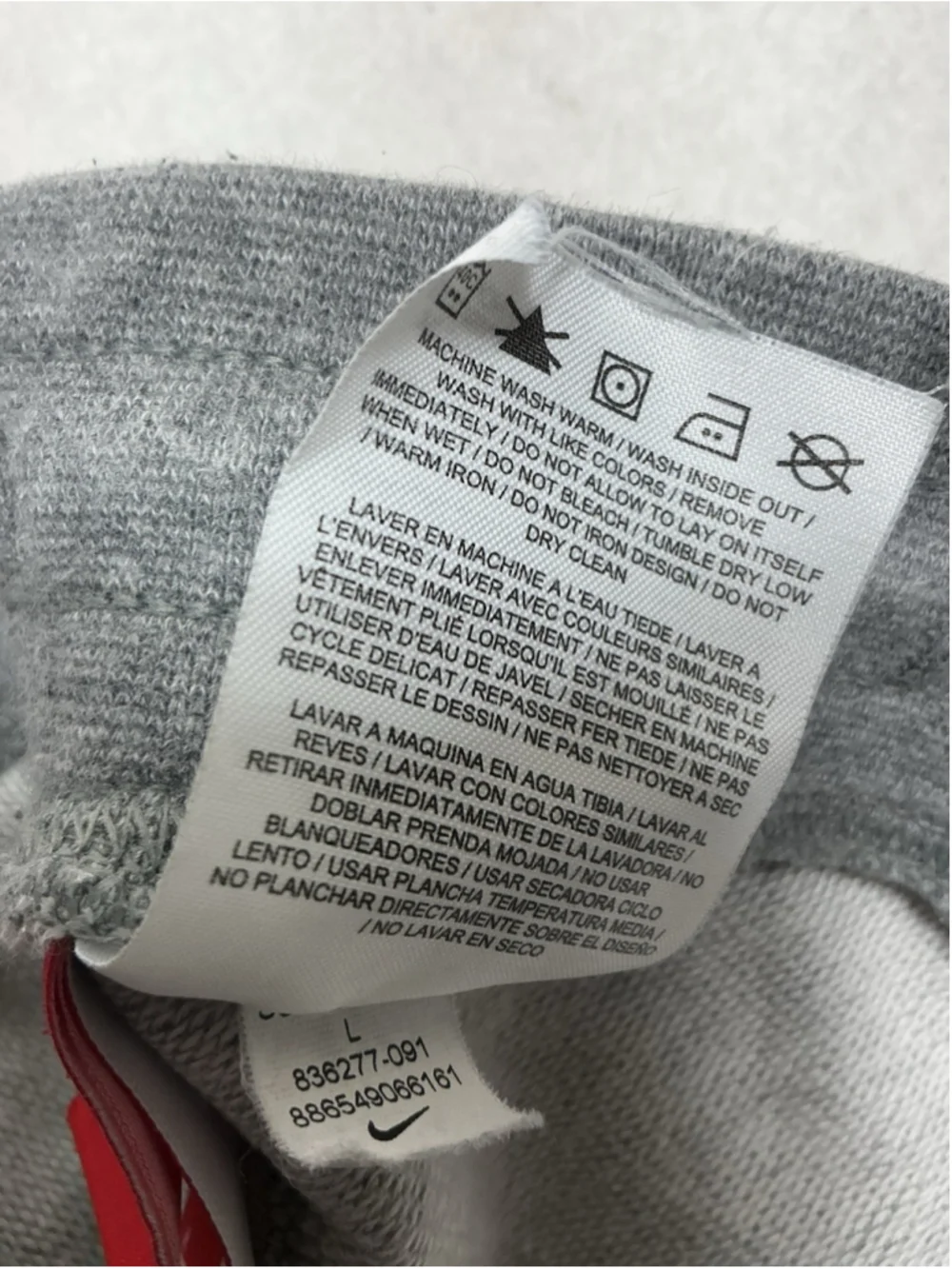 Mens Nike Sportswear Club Fleece Athletic Shorts Large Gray Pullon Draw String